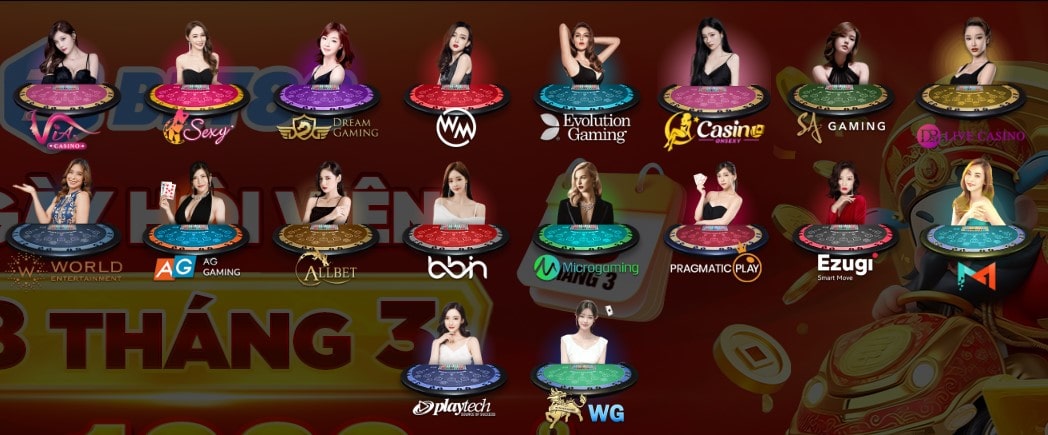 Các trò chơi casino trực tuyến đa dạng